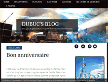 Tablet Screenshot of dubucsblog.com
